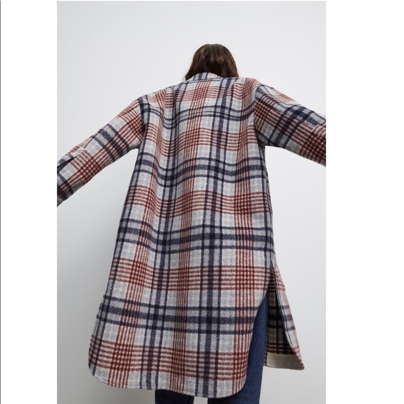Zara long plaid overshirt - Picture 15 of 16
